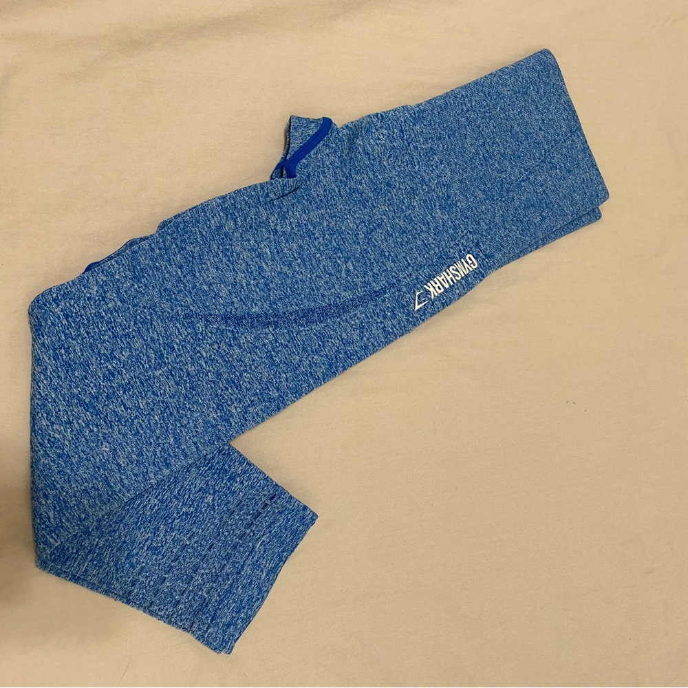 Gymshark blue marl contour leggings XS